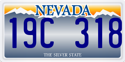 NV license plate 19C318