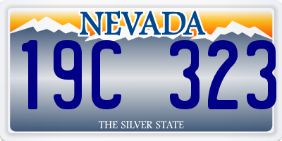 NV license plate 19C323