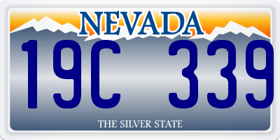 NV license plate 19C339