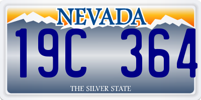 NV license plate 19C364
