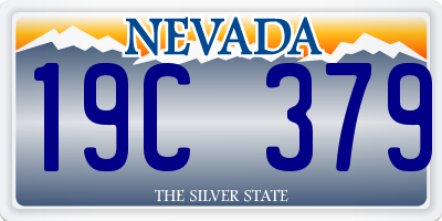 NV license plate 19C379