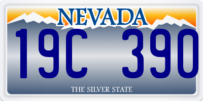 NV license plate 19C390