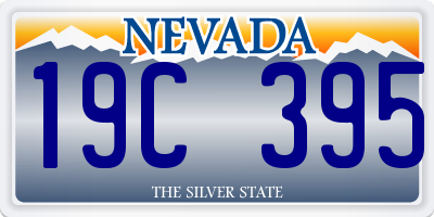 NV license plate 19C395