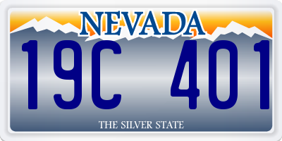 NV license plate 19C401