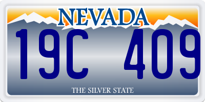 NV license plate 19C409