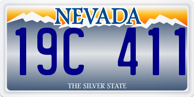 NV license plate 19C411