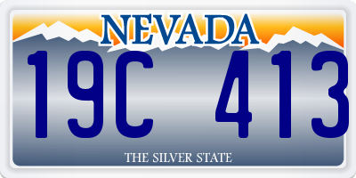 NV license plate 19C413