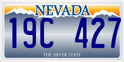 NV license plate 19C427