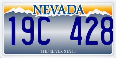 NV license plate 19C428