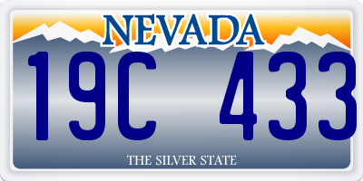 NV license plate 19C433