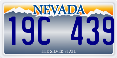 NV license plate 19C439