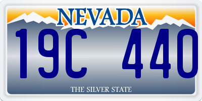 NV license plate 19C440