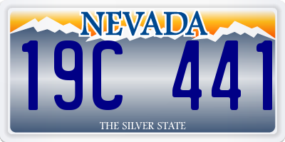 NV license plate 19C441