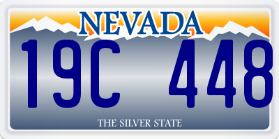 NV license plate 19C448