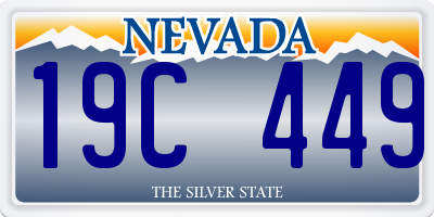 NV license plate 19C449