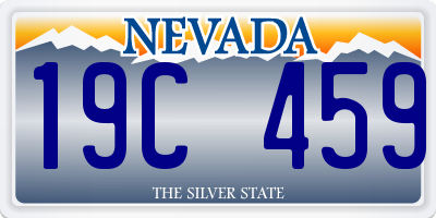 NV license plate 19C459