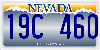 NV license plate 19C460