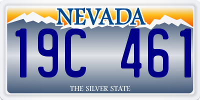 NV license plate 19C461