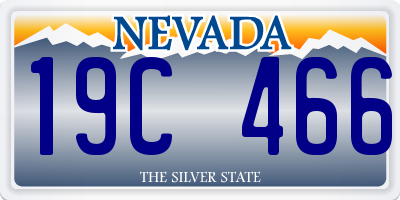 NV license plate 19C466