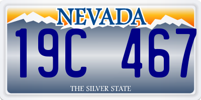NV license plate 19C467