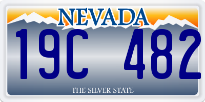 NV license plate 19C482