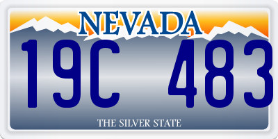 NV license plate 19C483