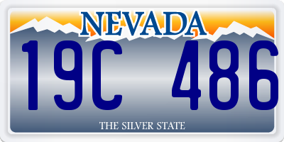 NV license plate 19C486