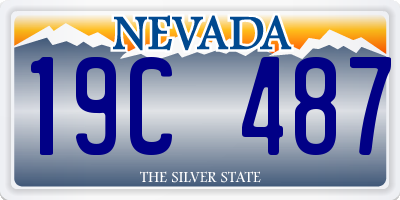 NV license plate 19C487