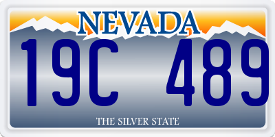 NV license plate 19C489