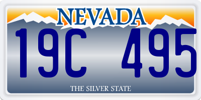 NV license plate 19C495