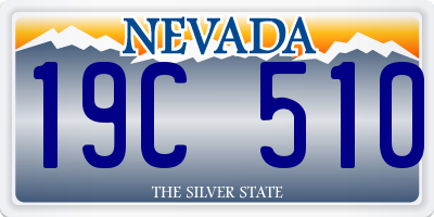 NV license plate 19C510
