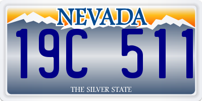 NV license plate 19C511