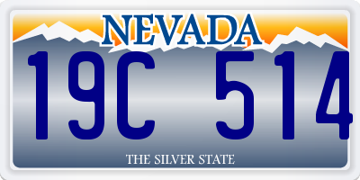 NV license plate 19C514