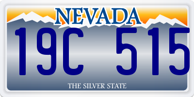 NV license plate 19C515