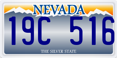 NV license plate 19C516