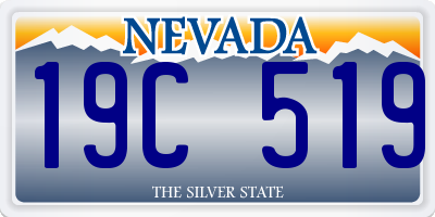 NV license plate 19C519