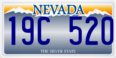 NV license plate 19C520