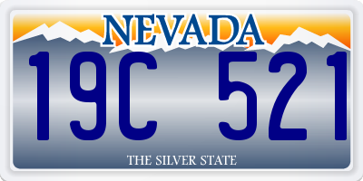 NV license plate 19C521