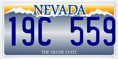 NV license plate 19C559