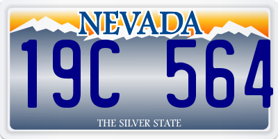 NV license plate 19C564