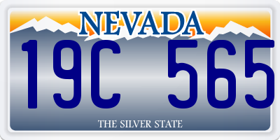 NV license plate 19C565