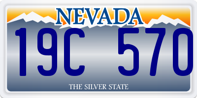 NV license plate 19C570