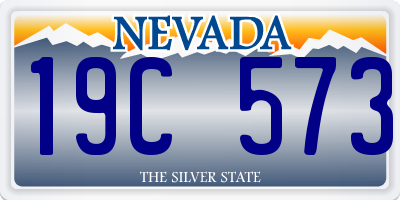 NV license plate 19C573
