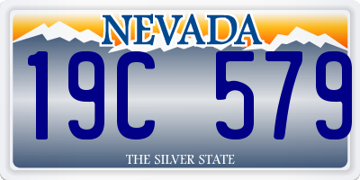 NV license plate 19C579