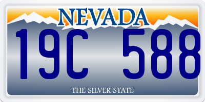 NV license plate 19C588