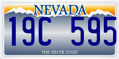 NV license plate 19C595