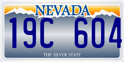 NV license plate 19C604