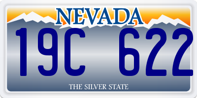 NV license plate 19C622