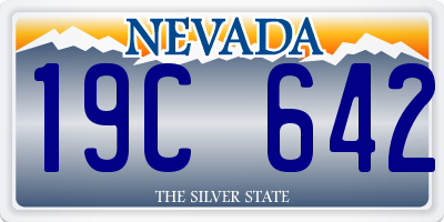 NV license plate 19C642