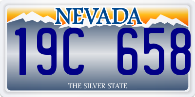 NV license plate 19C658
